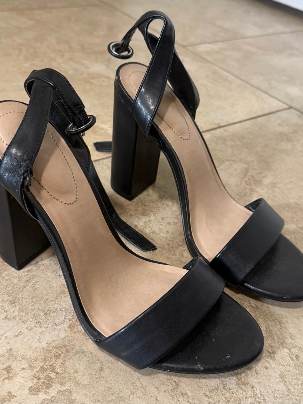 Classic Black Block Heel Sandals - Women's Elegant Dress Heels